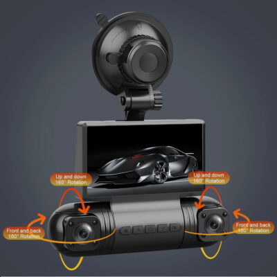 WELLEXSA 4 Lens Dash Cam 2K+1080P HD Car Camera WiFi Video Recorder Camera G-Sensor