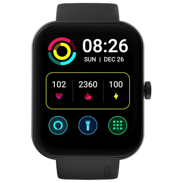 Noise ColorFit Pulse 2 Smart Watch with 4.57 cm (1.8 Inch) Display, Jet Black