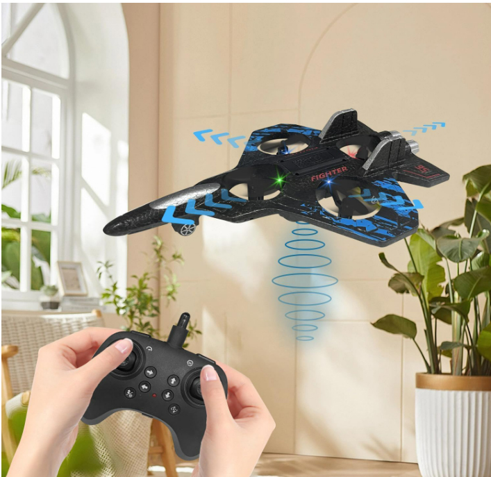 RC Airplane Easy to Fly Stable Jet Fighter Toys for Kids RC Airplane Fighter Jet with Light, 360° Flip Fighter Jet Toys - Image 2