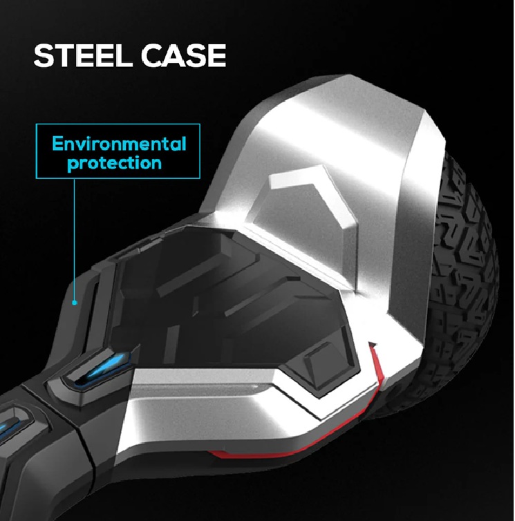 G2 Warrior (Black) 8.5 Inch All Terrain Off Road Hoverboard With APP, Bluetooth (UL Certified) - Image 4