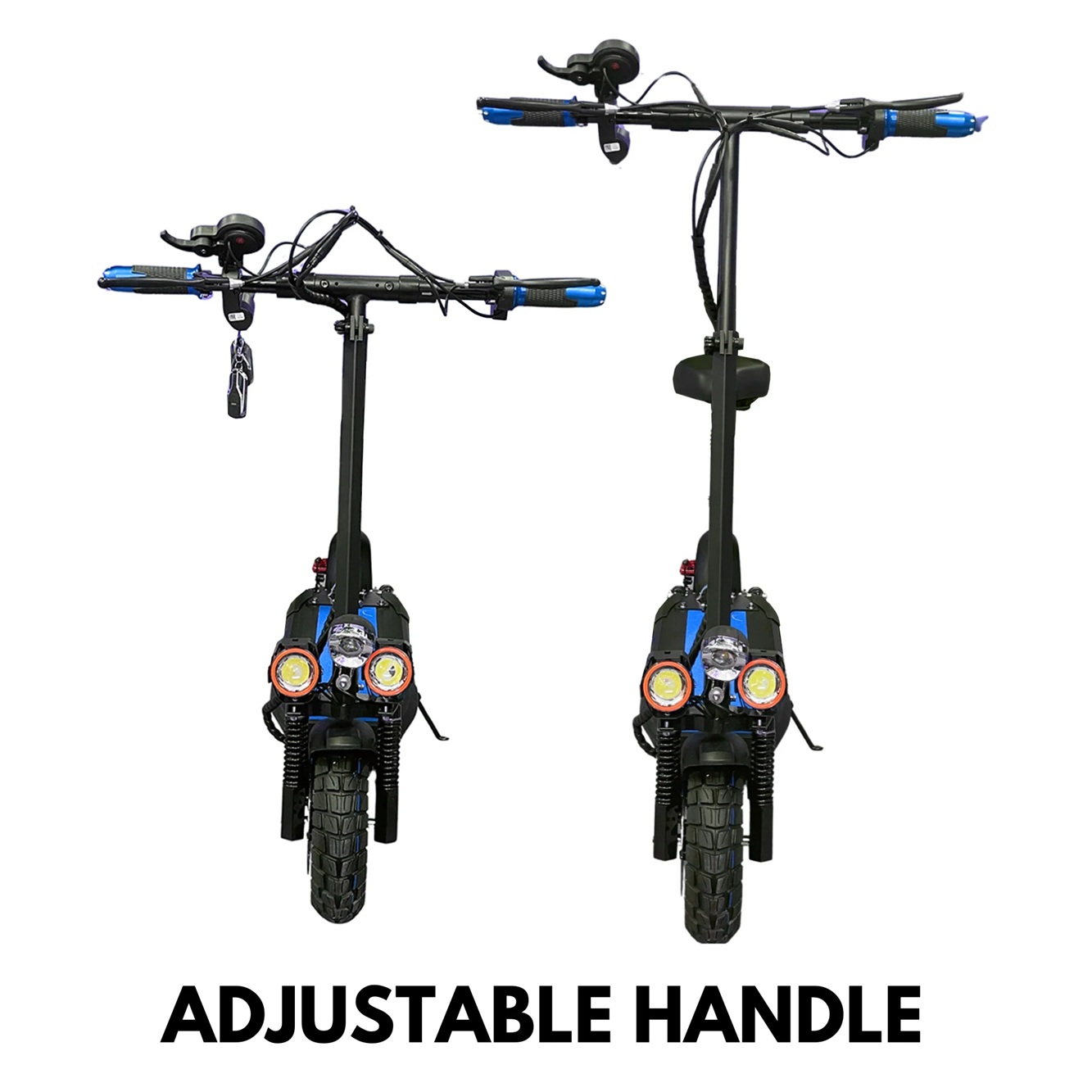 Beast Air Offroader Foldable Electric Scooter (Blue) - Image 2